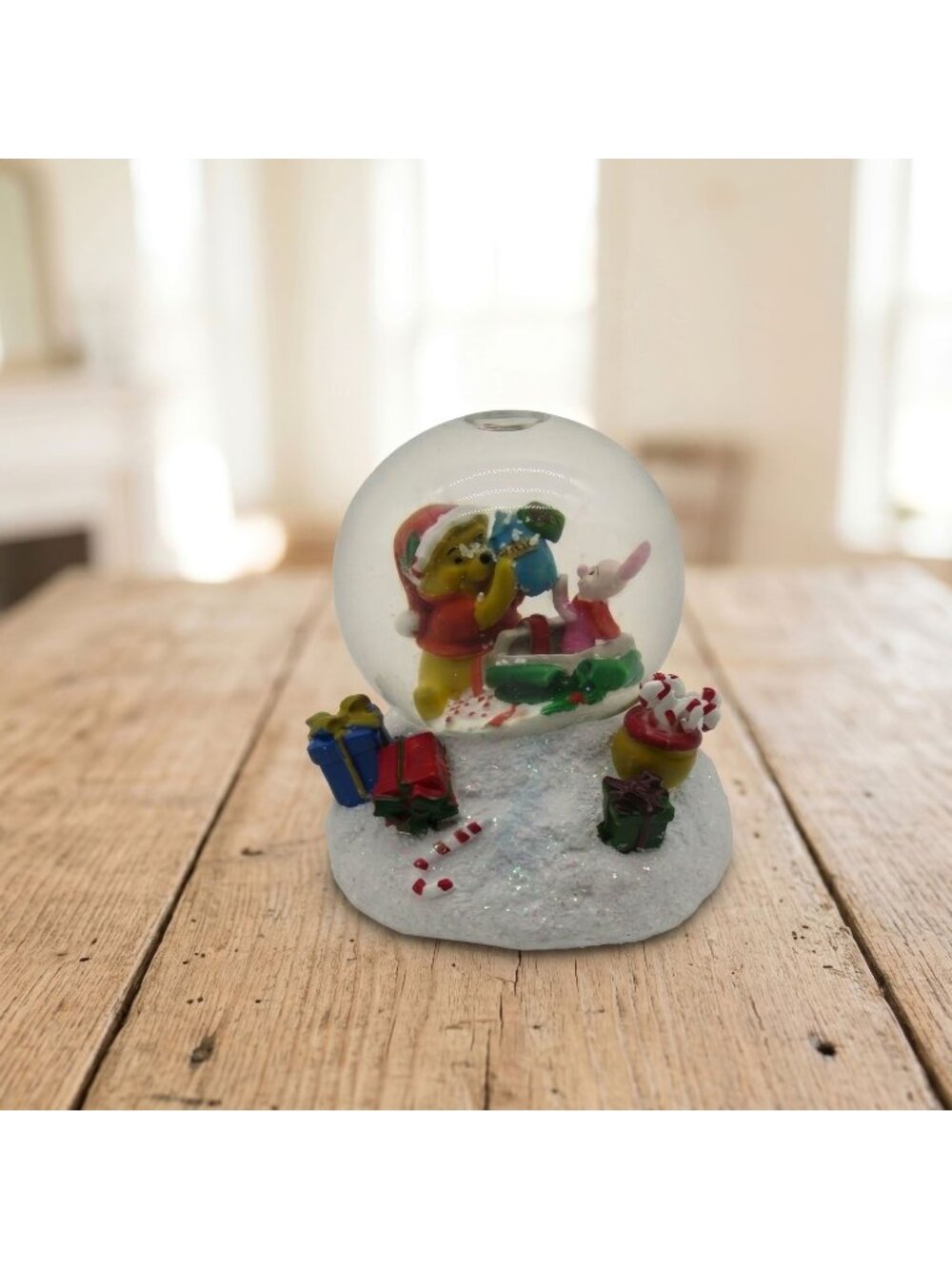 Bradford Exchange Disney All Wrapped Up For The Holidays Winnie Pooh Snow Globe